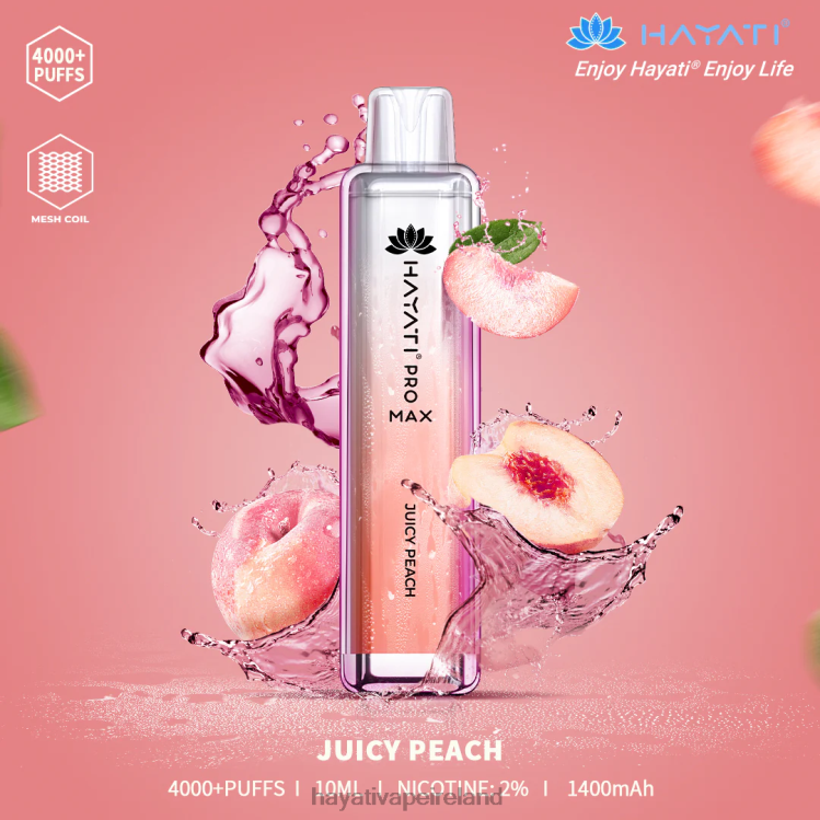 Hayati Flavours Ireland | Hayati Pro Max Disposable Juicy Peach FD082108