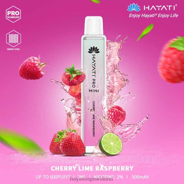 Hayati Vape Price | Hayati Pro Mini Disposable Cherry Lime Raspberry FD08226