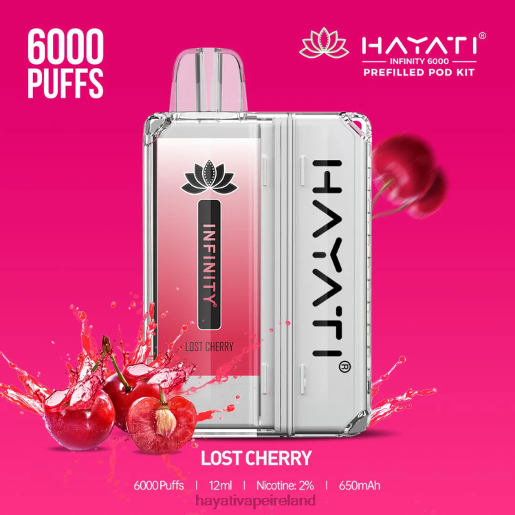Hayati Vape Flavours | Hayati Infinity 6000 Pod Kits Lost Cherry FD082154