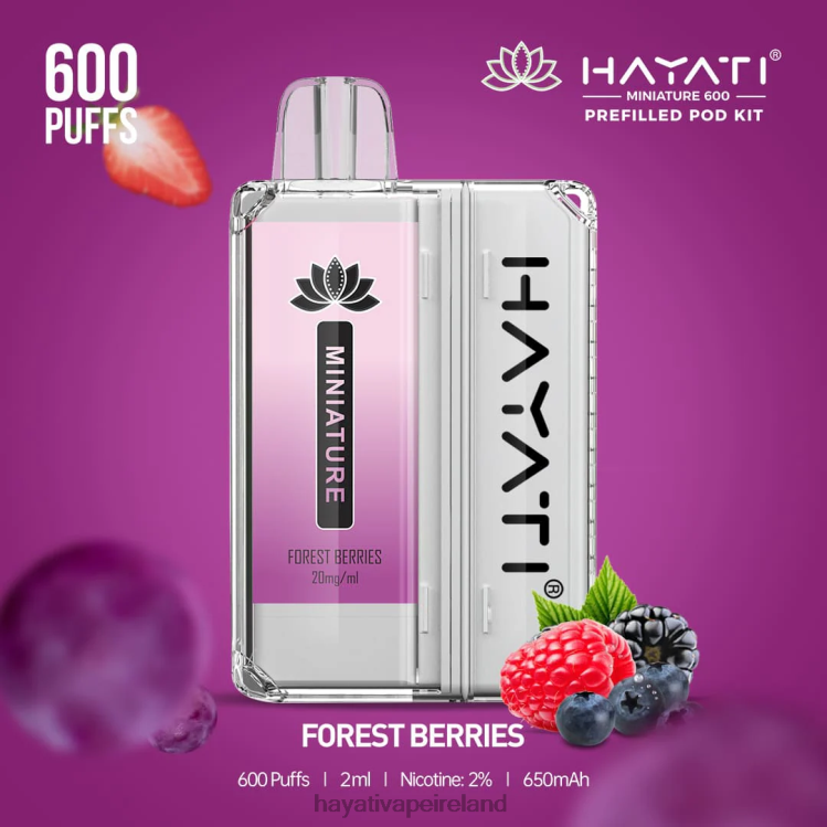 Hayati Vape Flavours | Hayati Miniature 600 Pod Kits Forest Berries FD08234