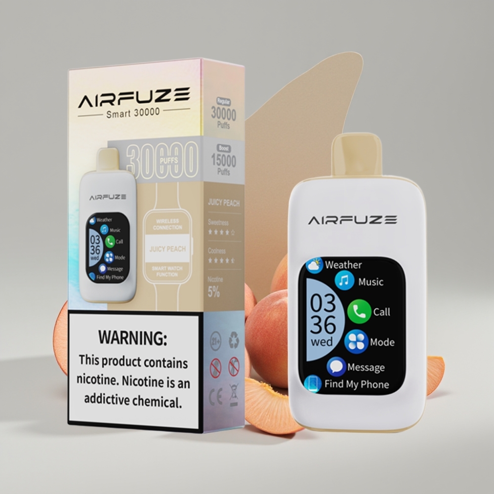 AirFuze Smart 30000 Puffs Disposable Vape Juicy Peach with Touch Screen