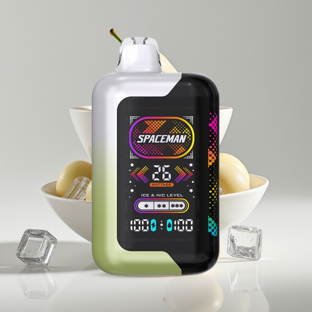 SMOK SPACEMAN SP40000 Zero Nicotine Disposable Vape White Grape Ice 1000mAh